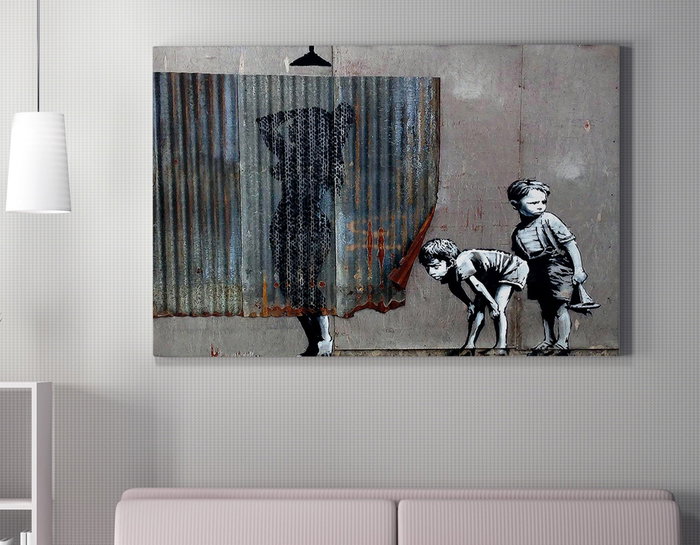 Wallity WY55 Banksy Lienzo Decorativo 50 x 70 cm Wallity WY55 Banksy Lienzo Decorativo 50 x 70 cm